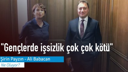 "Gençlerde işsizlik çok çok kötü"