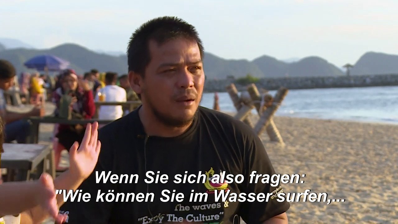 Wellenreiten gegen das Tsunami-Trauma