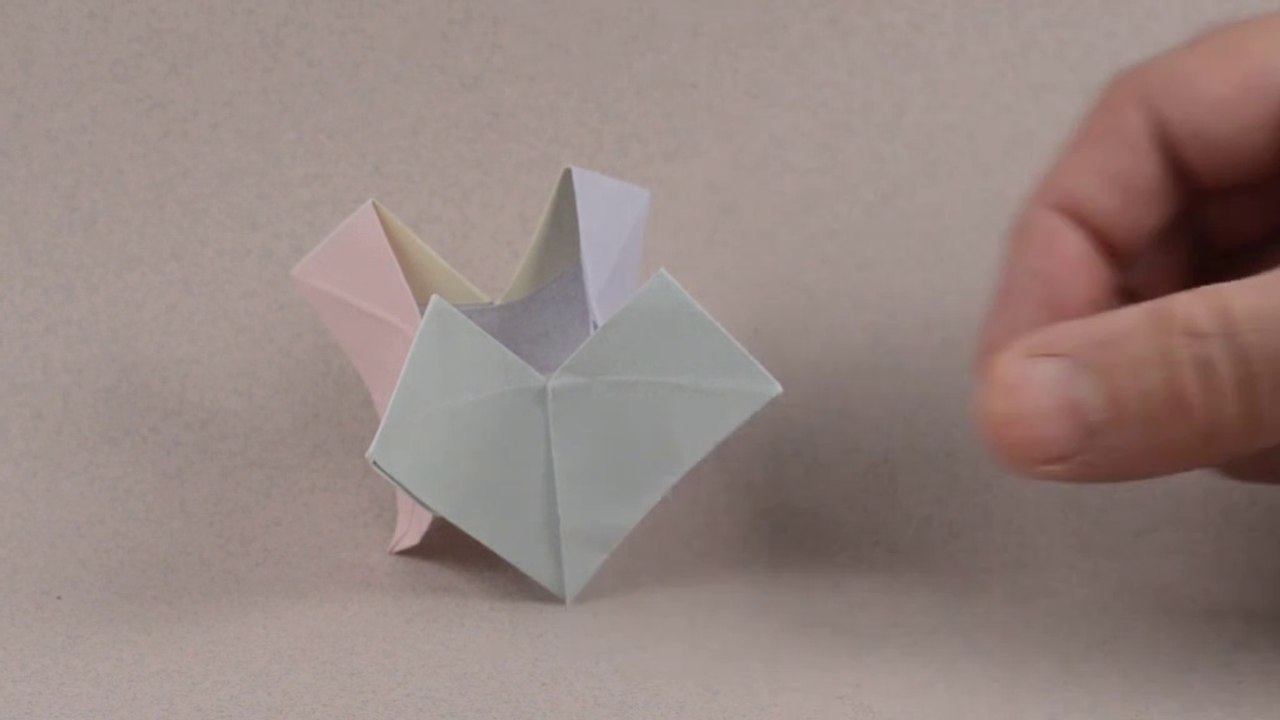 TUTO - Vase de St-Valentin (origami)