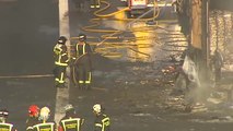Arde un camión en la M40 de Madrid