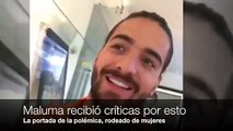 Maluma pasa de las críticas por machista con una actuación salvaje rodeado de 'acosadoras'