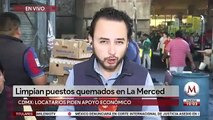 Locatarios de La Merced piden apoyo económico tras incendio