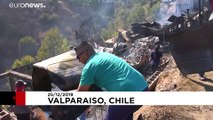 ویرانی صدها خانه در شیلی بر اثر آتش‌سوزی جنگل‌ها