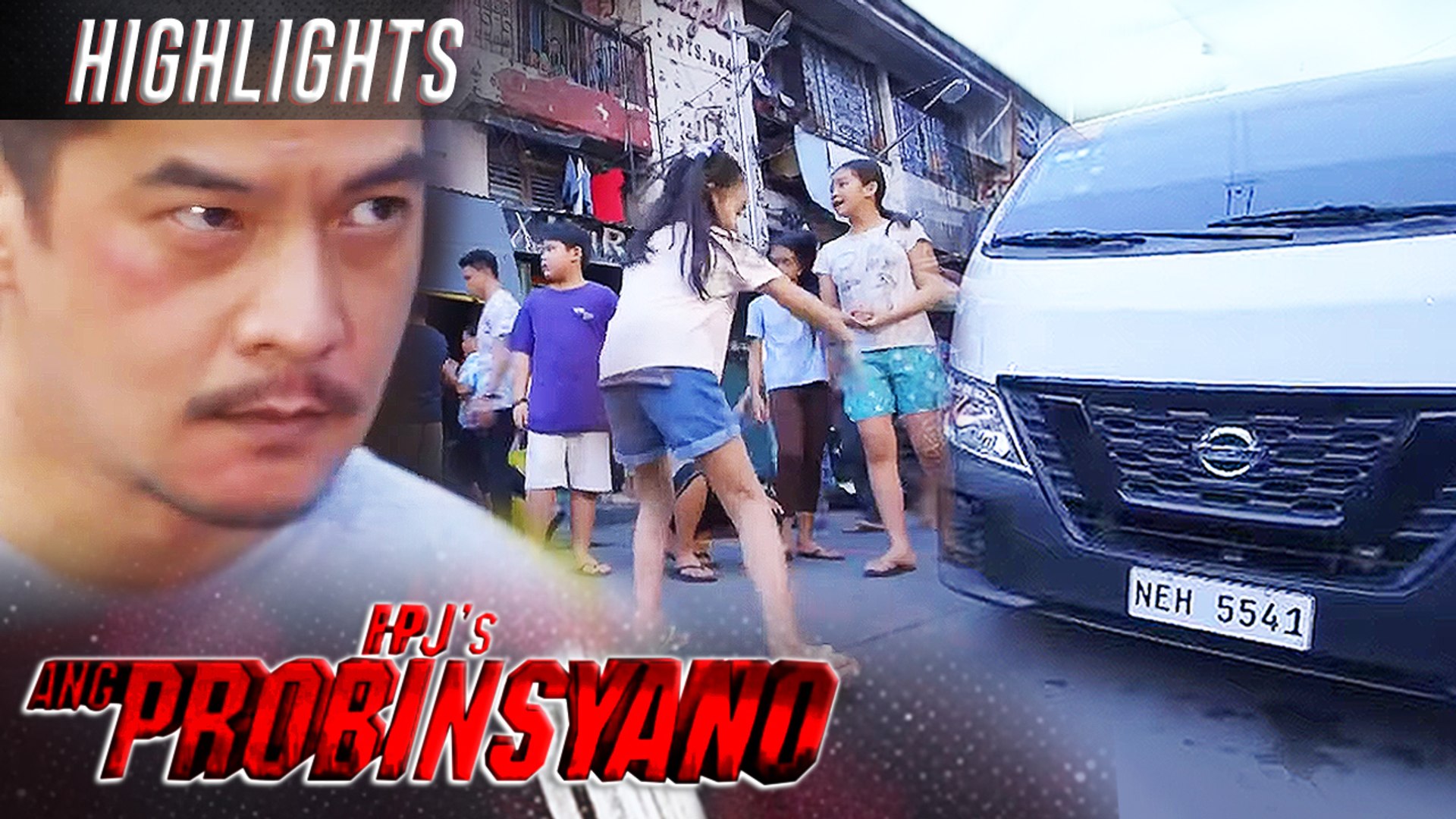 Juan steps between the kids and a white van | FPJ's Ang Probinsyano