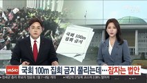 '국회 100m 집회 금지' 대안법 시급…경비 비상