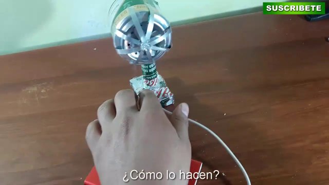 Haga un increíble mini ventilador USB con motor DC y latas de aluminio