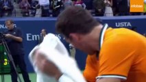 Así lloraba desconsolado Juan Martín del Potro tras perder la final del US Open