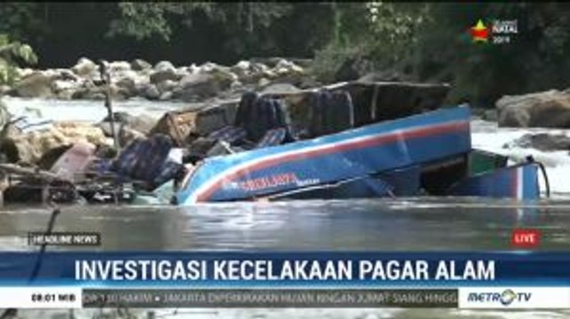 Petugas Gabungan Fokus Pantau Lokasi Kejadian Kecelakaan Bus Sriwijaya