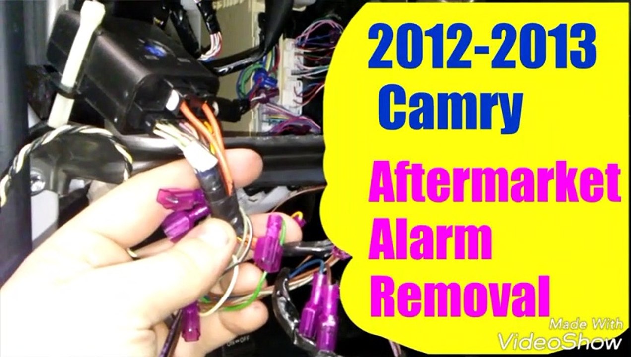 2011-2013 Camry AfterMarket Alarm Removal