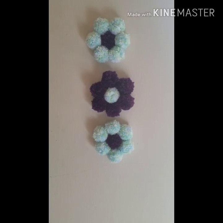 Pom Pom Making - Flower Making Using Pom Pom- Pom Pom Making using Hand (1)