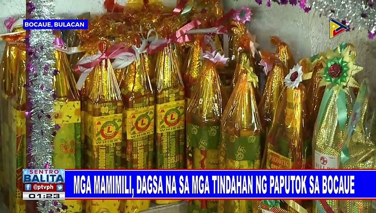 Mga mamimili, dagsa na sa mga tindahan ng paputok sa Bocaue