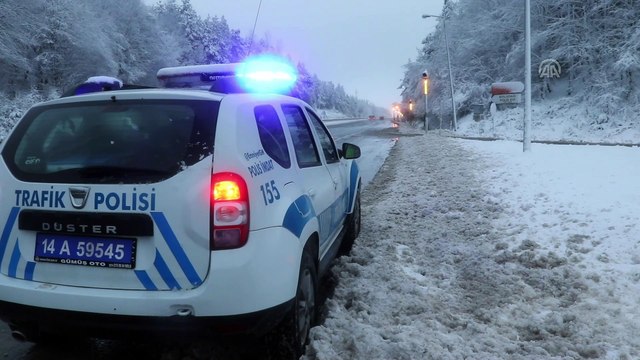 Bolu Dağı'nda kar yağışı - BOLU