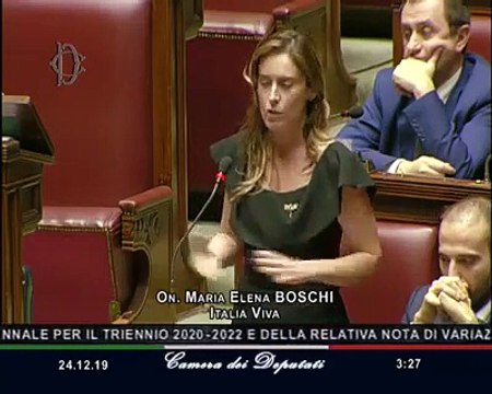 Boschi sulla fiducia alla Legge di Bilancio (24.12.19)