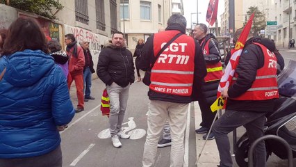 Grève. Rassemblement en cours à Marseille devant la bourse du travail