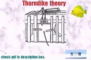 Thorndike theory of learning- b.ed theory- psychology theory- trial and error th