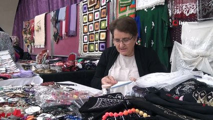 El emeği ürünler fuarda satışa çıktı