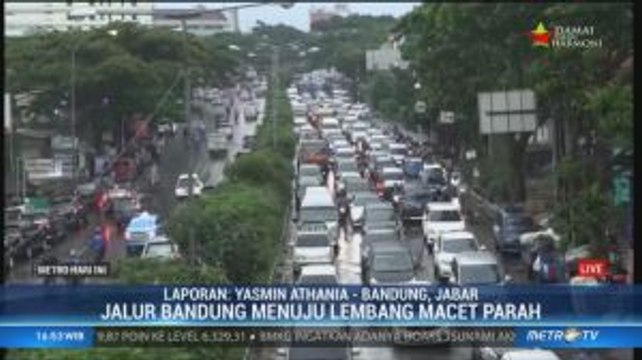 Lalu Lintas Menuju Lembang Macet Parah