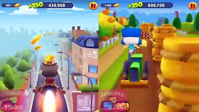 RUN- RUN- RUN- TALKING TOM GOLD RUN NEW UNDERSEA SIDEWORLD COWBOY TOM VS GENIE ANGELA