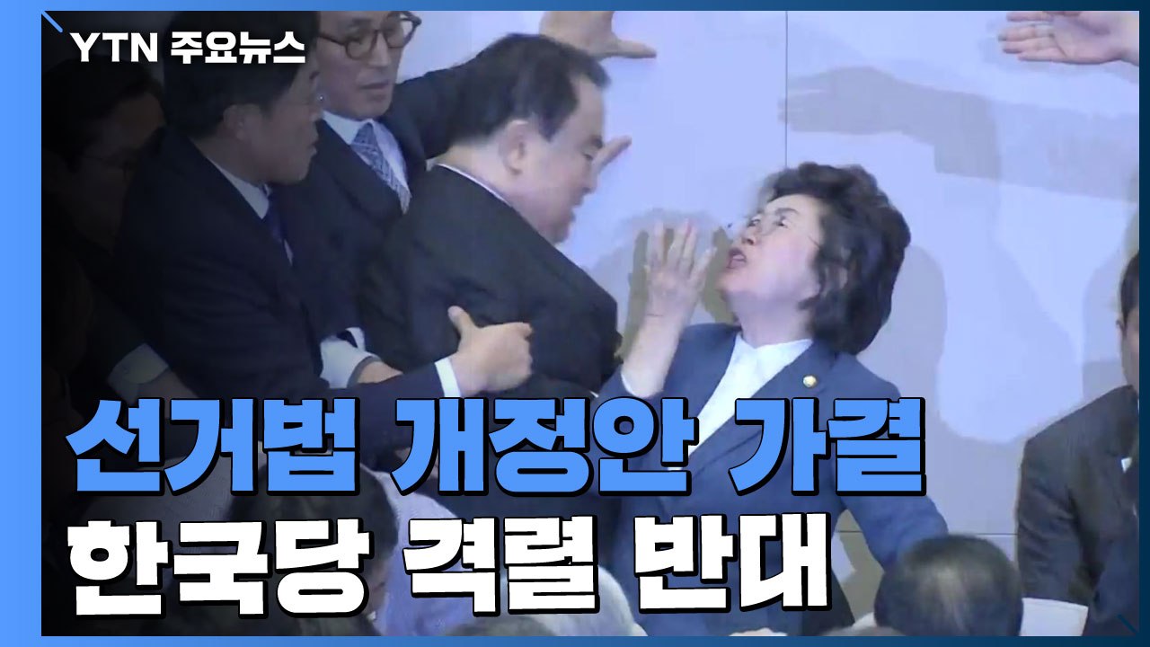 선거법 개정안 가결...한국당 격렬 반대 / YTN
