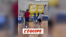 Cristiano Ronaldo donne une leçon de saut à Novak Djokovic - Foot - Tennis - WTF