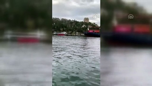 Yük gemisi İstanbul Boğazı'nda karaya oturdu - İSTANBUL