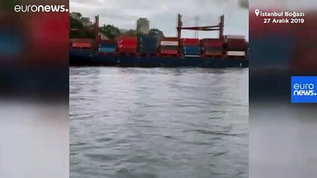 İstanbul Boğazı'nda kuru yük gemisi karaya oturdu
