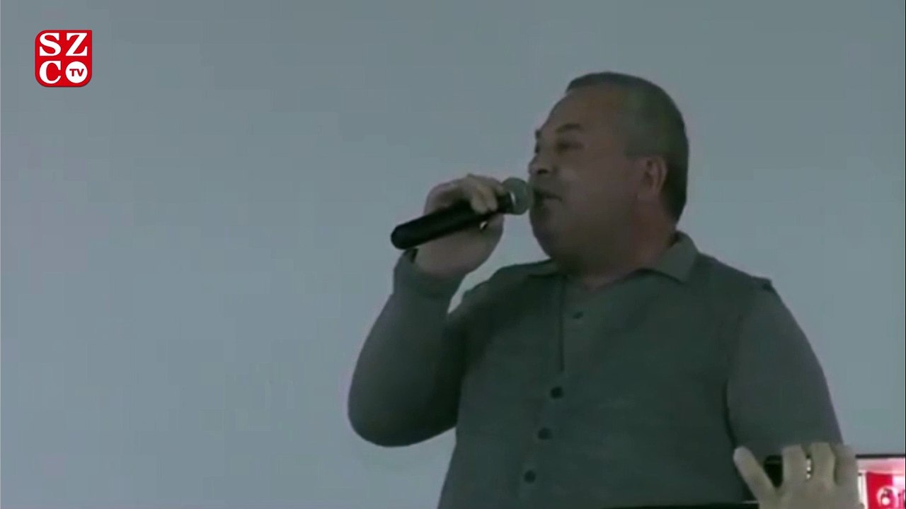 MHP’li vekile şok! Mikrofonu elinden alıp sahneden indirdiler