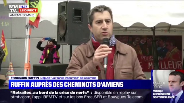 Ils veulent qu'on baisse les bras : François Ruffin (LFI) apporte son soutien aux grévistes mobilisés à Amiens