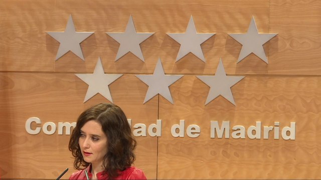 Rueda de prensa de Díaz Ayuso tras la reunión del Consejo de Gobierno