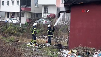 Ordu’da tek katlı bina alevlere teslim oldu