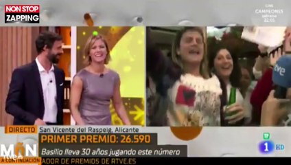Espagne : Une journaliste apprend qu’elle a gagné au loto en plein direct (Vidéo)