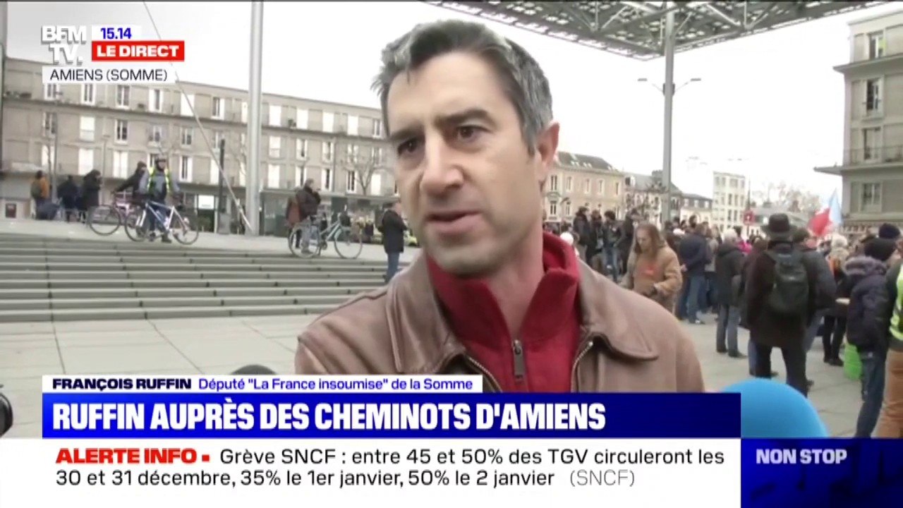 Grève contre la réforme des retraites: "La responsabilité, elle est du côté du gouvernement" (François Ruffin, LFI)