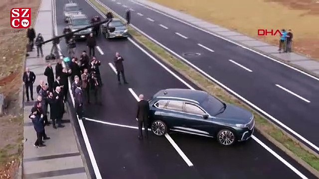 Cumhurbaşkanı yerli otomobili kullandı