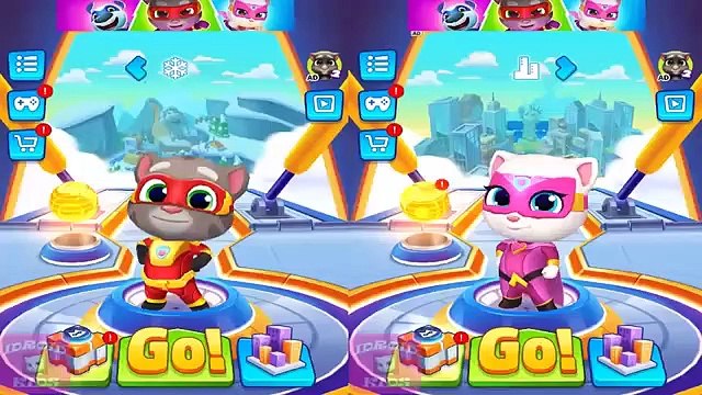 RUN- RUN- RUN- TALKING TOM HERO DASH NEW TALKING TOM VS TALKING ANGELA
