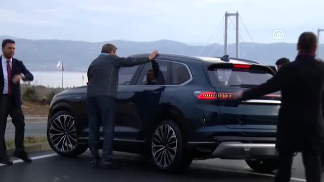 Cumhurbaşkanı Erdoğan yerli otomobili kullandı (2)