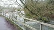 Heavy rain causes flooding in Salisbury, UK