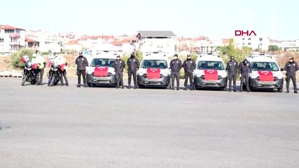 Denizli motosikletli timlerin gösterisi nefes kesti