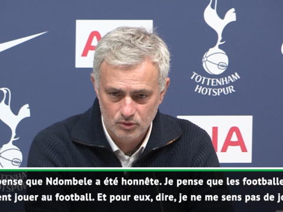 20e j. - Mourinho: "Ndombele a été honnête"