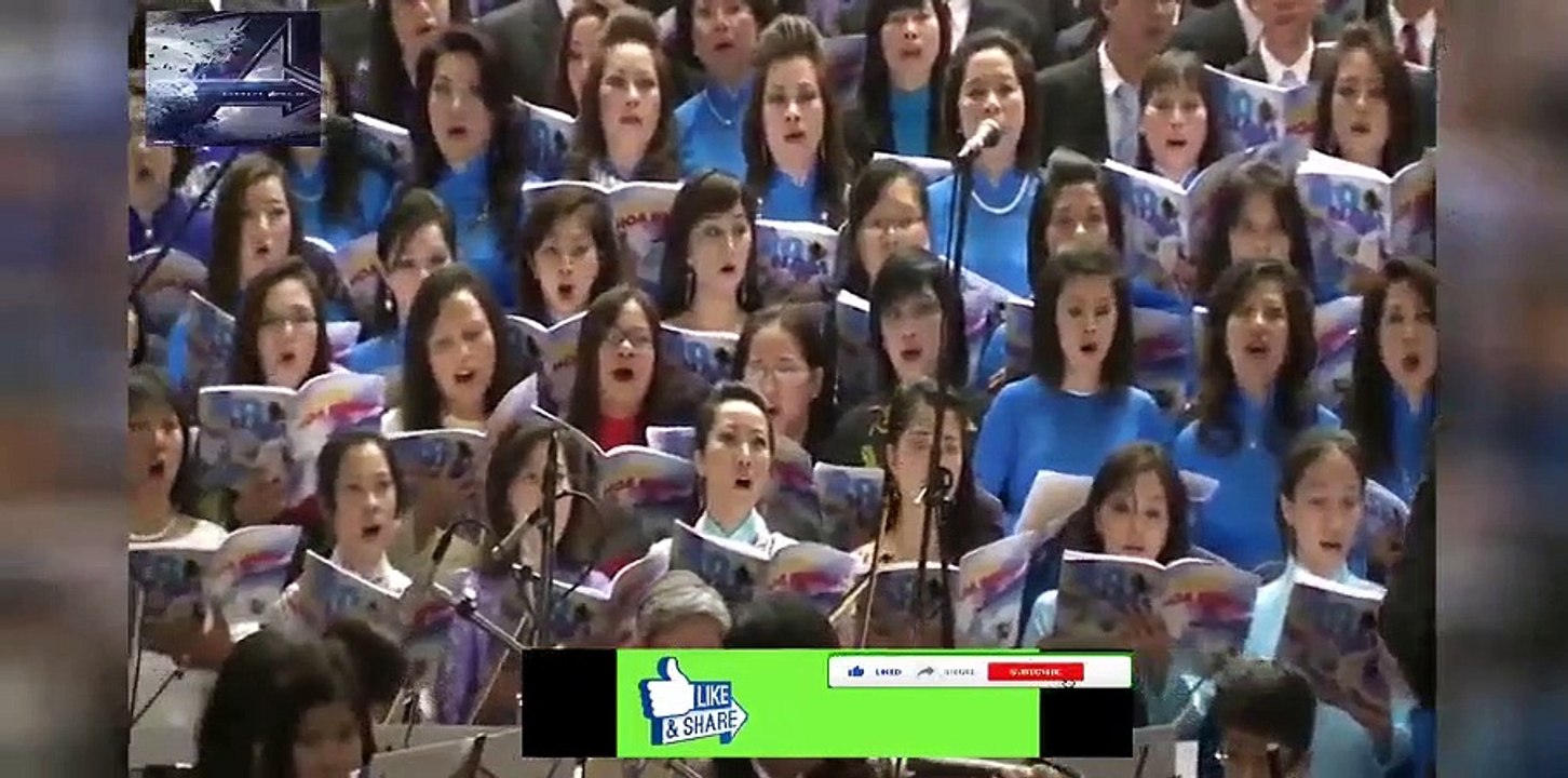 Dàn hợp xướng hoành tráng bên Mỹ với ca khúc Chúa đã sai tôi đi. Chỉ huy hợp...