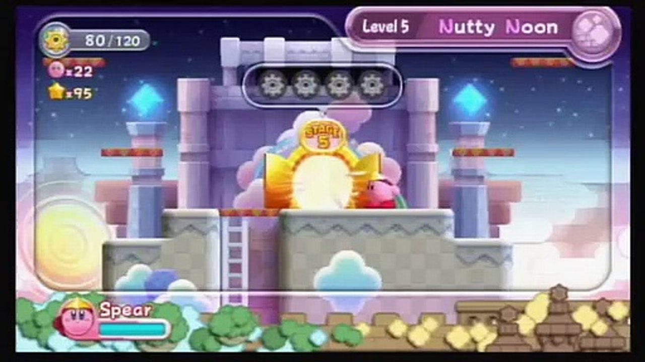 Kirby's Return to Dream Land (Wii) -- 100% Walkthrough Level 5-5 --