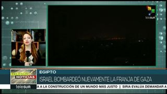 teleSUR Noticias: Aviones israelíes bombardean la Franja de Gaza