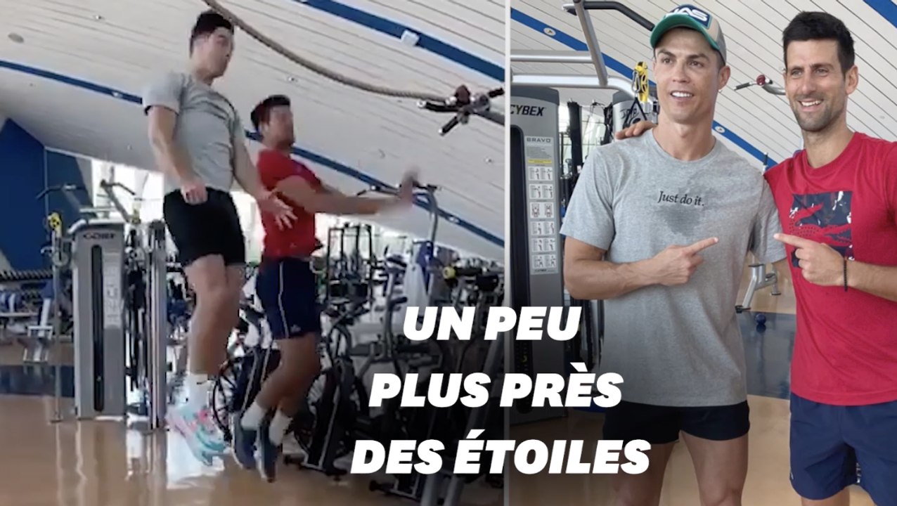 Cristiano Ronaldo livre à Novak Djokovic les secrets de ses sauts légendaires