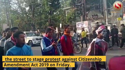 Watch | Mime Artist & Cotton University Student Ebraham Khalil staged protest against CAA in Guwahati