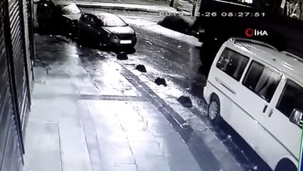 Bağcılarda park halindeki tırı böyle çaldılar