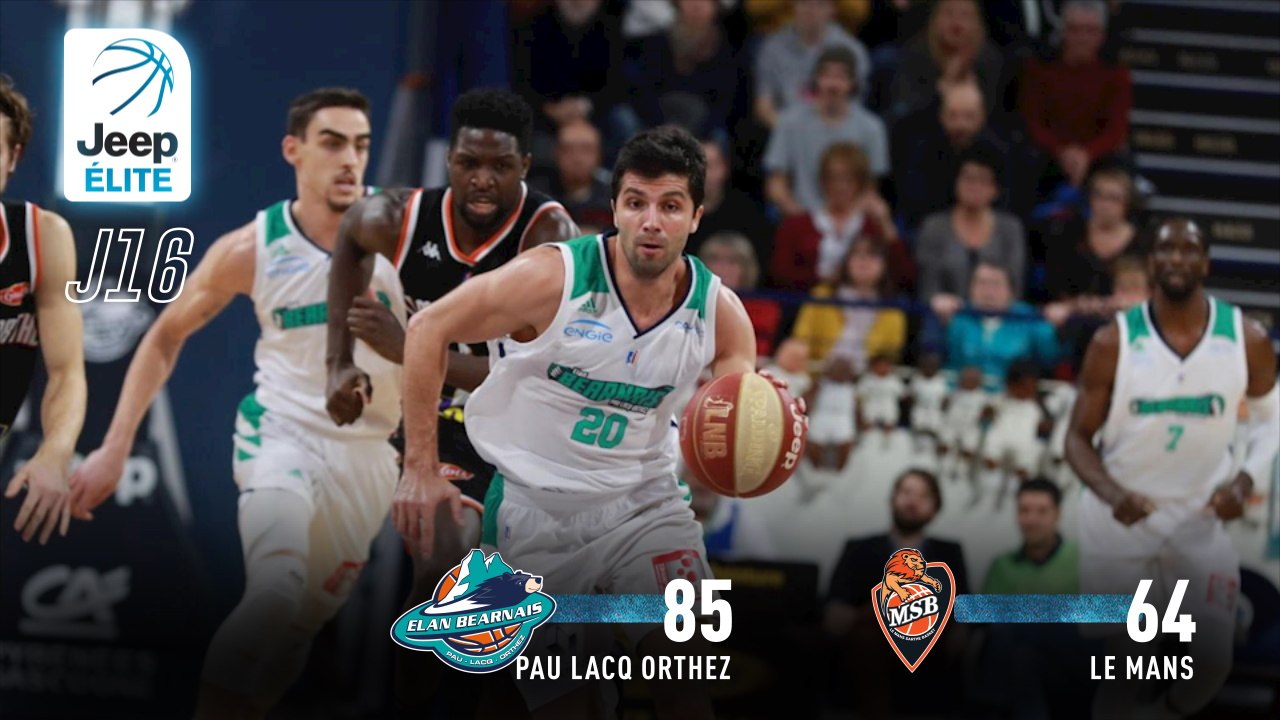 Jeep® ÉLITE : Pau-Lacq-Orthez vs Le Mans (J16)