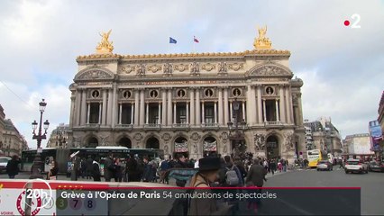 Grève : 54 annulations de spectacles à l'Opéra de Paris