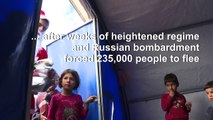 Syria: Activists distribute Christmas presents at camp for displaced