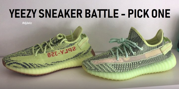 adidas Yeezy 350 V2 Yeezreel VS Semi Frozen Sneaker Battle Pick One
