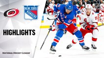 NHL Highlights | Hurricanes @ Rangers 12/27/19
