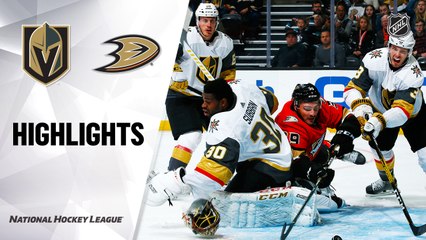 NHL Highlights | Golden Knights @ Ducks 12/27/19